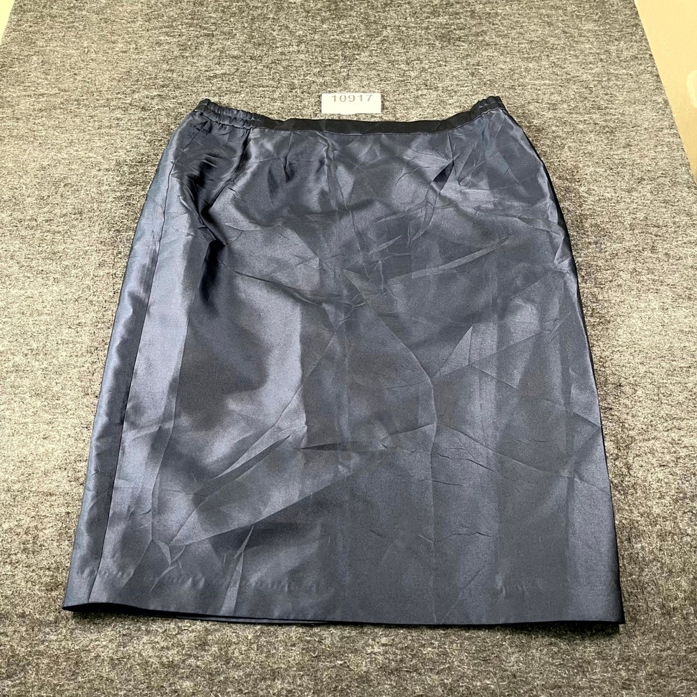 VERUCCI Pencil & Straight Skirt Womens 22W Navy Blue Slit Back Formal Business